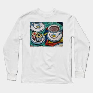 Tea for Three - Tea and Cake Section Long Sleeve T-Shirt